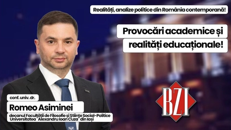 Analiză politică, socială și academică BZI LIVE alături de conf. univ. dr. Romeo Asiminei, decanul Facultății de Filosofie și Științe Social-Politice din cadrul Universității 