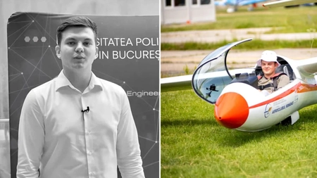 Emanuel But, tânărul de 24 de ani care a murit după ce s-a prăbușit cu planorul. Visul lui era să devină pilot pe avioane cu motor