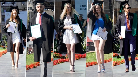 Viitoarele doctorițe au făcut furori la ceremonia de absolvire de la UMF Iași! Și colegii lor au impresionat cu ținute extrem de elegante