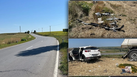 Aici, timpul s-a oprit în loc. Urmele accidentului de la Târgu Frumos încă sunt acolo. Tacâmuri, cioburi și candele au rămas în curba morții, unde o familie a fost distrusă