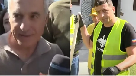 Călin Georgescu, prima apariție publică după luni de absență, într-o zonă grav afectată de inundații