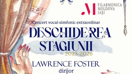 Filarmonica MOLDOVA din Iași vă invită la concertul vocal-simfonic extraordinar de deschidere a Stagiunii 2025-2026