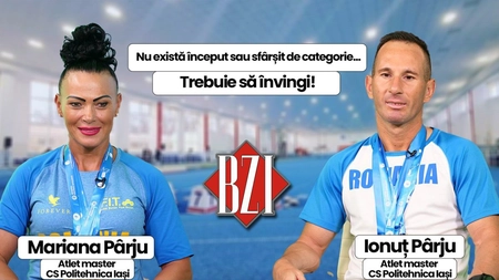 LIVE VIDEO - Nu există început sau sfârșit de categorie...Trebuie să învingi! Despre mentalitatea de campion discută Mariana și Ionuț Pârju, atleți master, la BZI LIVE