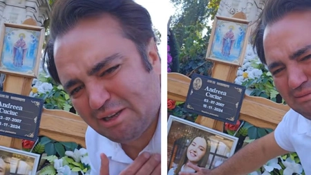 Igor Cuciuc, copleșit de durere la mormântul fiicei sale! Lucrul cel mai teribil pentru un părinte este să-și piardă copilul