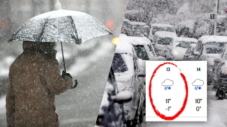 Urmează șapte zile de ninsoare! Care va fi temperatura maximă