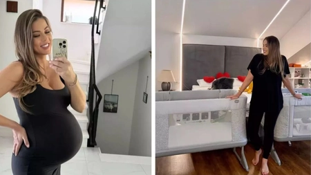 Roxana Nemeș a terminat pregătirile la camera gemenilor. Acum, vedeta poate să nască liniștită