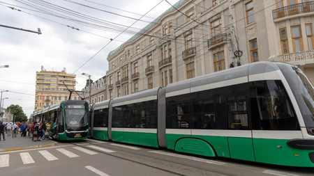 Este oficial! Circulația tramvaielor pe tronsonul Tg. Cucu - Piața Unirii, reluată de vineri, 5 septembrie