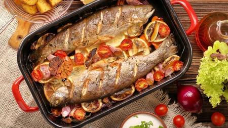 Cum poți găti pește la cuptor, simplu și rapid! Află care este timpul corect de gătire!