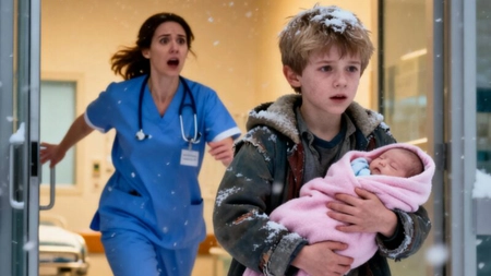 Un băiețel de doar 7 ani, plin de vânătăi, a intrat noaptea târziu în spital ținându-și strâns surioara