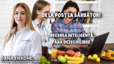 Cum trecem sănătos de la postul sărbătorilor de iarnă la mesele îndestulate, aflăm recomandările nutriționistului Diana Enache, la BZI LIVE
