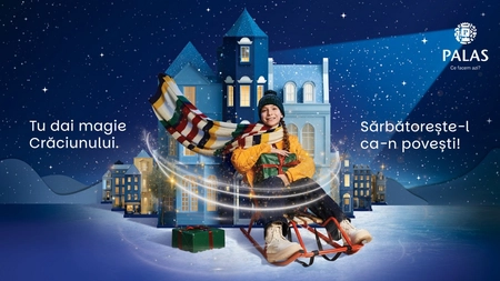 Călătoria magică începe sâmbătă, la Palas: la ora 19.00 aprindem luminițele de Crăciun alături Filarmonica Iași, Moș Crăciun și îndrăgite personaje ale iernii   