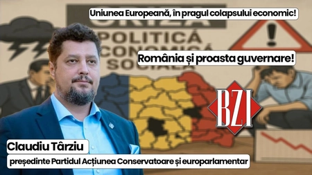 LIVE VIDEO - Emisiune BZI LIVE alături de Claudiu Târziu, președinte Partidul Acțiunea Conservatoare și europarlamentar român
