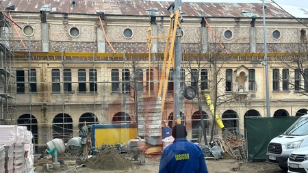 Accident de muncă mortal pe șantierul Filarmonicii Iași, unde lucrează firma de construcţii Iasicon SA - UPDATE