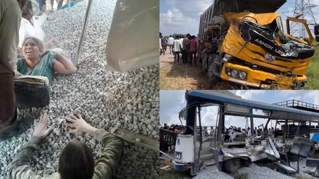 Accident cumplit! Un microbuz cu pelerini a intrat într-un camion! 20 persoane au murit