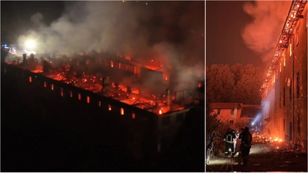 Cea mai cunoscută și iubită mănăstire a luat foc