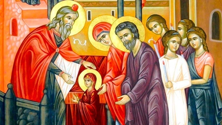 Creștinii ortodocși sărbătoresc astăzi Intrarea în Biserică a Maicii Domnului