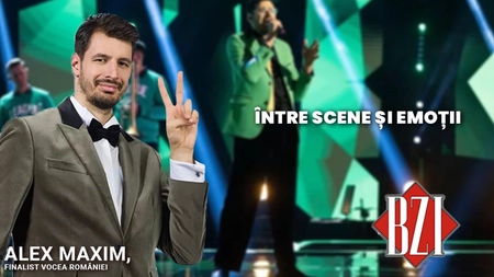 De la Vocea României în studioul BZI LIVE! Alex Maxim, finalist al concursului, își spune povestea din culisele scenei