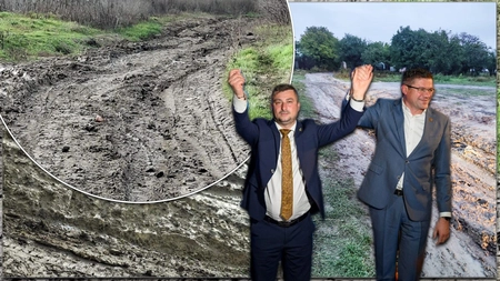Subalternul lui Costel Alexe îi obligă pe oameni să trăiască în glod din cauza „austerității”! Pe o stradă din Podu Iloaiei, oamenii rămân izolați în perioadele ploioase: „Soția trebuie să nască, îmi este frică că nu va putea să urce ambulanța”