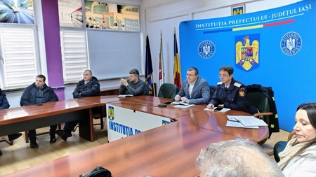 Autoritățile din Iași, în videoconferință cu structurile centrale pentru coordonarea măsurilor în contextul avertizărilor meteo