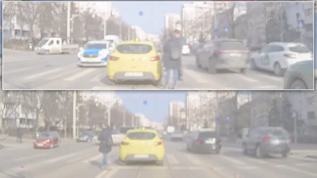 Taximetristul care a adormit în trafic din cauza alcoolului a fost reținut pentru 24 de ore