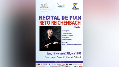 Recital de pian, organizat la Palatul Culturii din Iași
