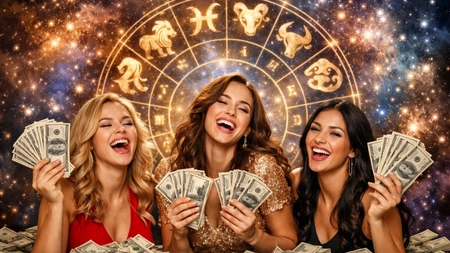Aceste trei zodii vor avea noroc la bani în februarie 2026! Toate astrele lucrează pentru ele
