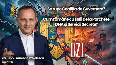 LIVE VIDEO - Studio-Politic BZI LIVE alături de av. univ. Aurelian Pavelescu, lider PNȚCD! Vor fi dezbătute cele mai importante subiecte naționale și internaționale