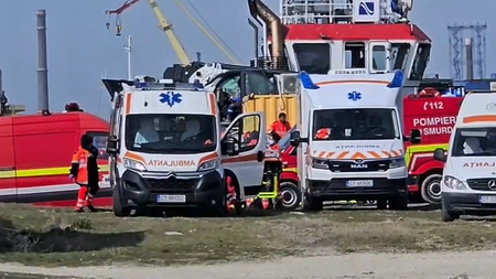 Cine sunt cei 5 marinari români care au murit după ce o navă s-a scufundat în Portul Midia. Filmul tragediei de la malul mării