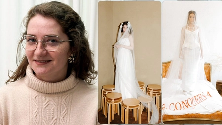 Andrada, o tânără talentată din Iași, creează rochii de mireasă unice de la vârsta de 22 de ani: „M-am perfecționat în Italia”