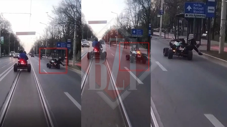 Iată momentul producerii incendiului la ATV-ul din Copou! O tragedie a fost evitată la milimetru