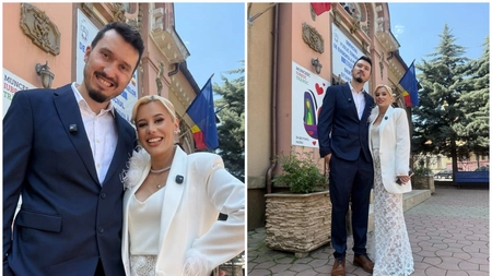 Anisia Gafton și Florin Serghei s-au căsătorit! Imagini uluitoare de la Cununia Civilă a celor doi comedianți! Vedeta va deveni mamă în curând! 