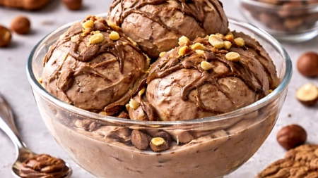 Rețeta pentru înghețată cu nutella! Un desert cremos și ușor de făcut acasă!