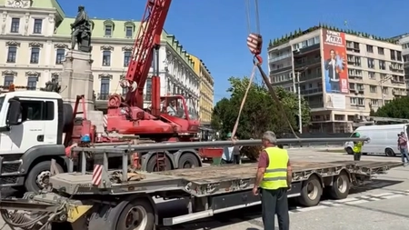 A început șantierul din Piața Unirii! Lucrările vor dura 12 luni