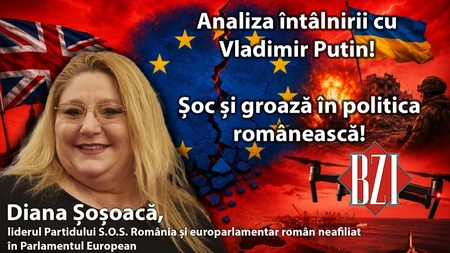 LIVE VIDEO - Super talk-show BZI LIVE cu liderul și președintele Partidului S.O.S. România Diana Șoșoacă, europarlamentar român neafiliat! Totul despre întâlnirea-șoc cu Vladimir Putin