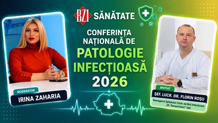 Conferința Națională de Patologie Infecțioasă 2026, în atenția specialiștilor din întreaga țară. Invitat, șef. lucr. dr. Florin Roșu, managerul Spitalului Clinic de Boli Infecțioase „Sf. Parascheva” Iași discută la BZI LIVE despre eveniment