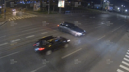 Accident rutier în Tudor Vladimirescu! Impactul a fost surprins de camerele de supraveghere