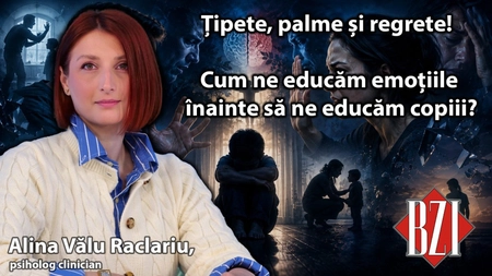 LIVE VIDEO - Țipete, palme și regrete! Cum ne educăm emoțiile înainte să ne educăm copiii? Alina Vălu Raclariu în studioul BZI LIVE