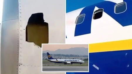 Anchetatorii au aflat ce a provocat incidentul în care un pasager era să fie aspirat din avionul Ryanair