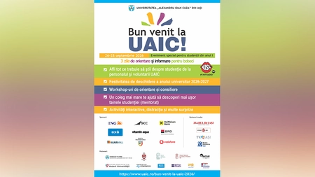 UAIC organizează evenimentul „Bun venit la UAIC”, ediția a XV-a, dedicat studenților din anul I