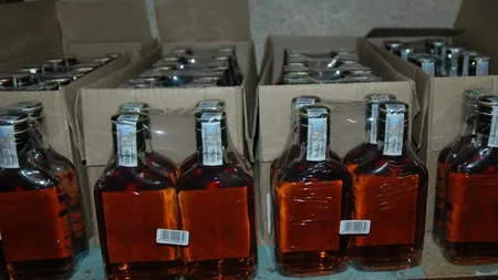 Afacere cu alcool, răscolită de către inspectorii de la Finanțe! Patronul ieșean a fost prins în momentul în care au fost verificate actele