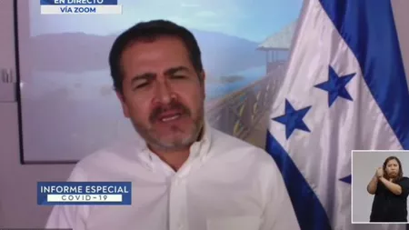Preşedintele Hondurasului are COVID-19. Anunțul a fost făcut în direct la o televiziune locală