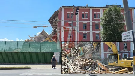 Poluare masivă în mijlocul Iașului. Se demolează fabrica de pâine Compan. Imaginile groazei! În locul uzinei va răsări încă un supermarket Lidl. Lucrările au fost blocate de oamenii legii - FOTO, VIDEO