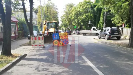 Lucrări pe strada Lascăr Catargi. Circulația este blocată pe un sens de mers - FOTO