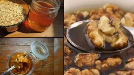 Consumă miere amestecată cu nuci și semințe de cânepă