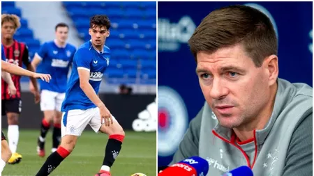 Steven Gerrard, iritat de incidentul în care a fost implicat Ianis Hagi, în meciul Glasgow Rangers - Hibernian: 