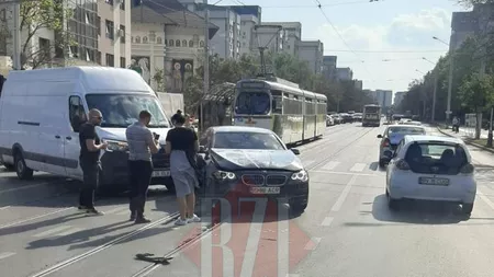 Accident rutier în zona CUG. A fost implicat un BMW