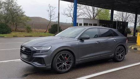 Audi Q8 furat din Franța, găsit la vama Albița