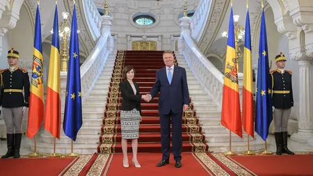 Klaus Iohannis, vizită oficială la Chișinău. A discutat la telefon cu Maia Sandu