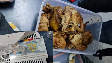 Un bărbat a încercat să intre în România cu o caserolă cu mâncare în care avea ascuns un buletin fals