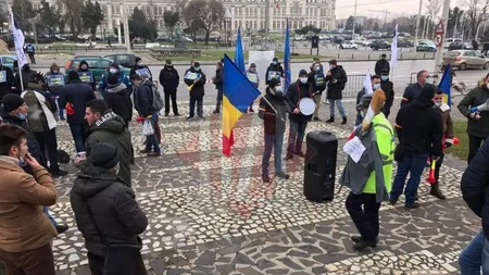 Proteste de amploare ale angajaților Ministerului Afacerilor Interne, la Iași! 